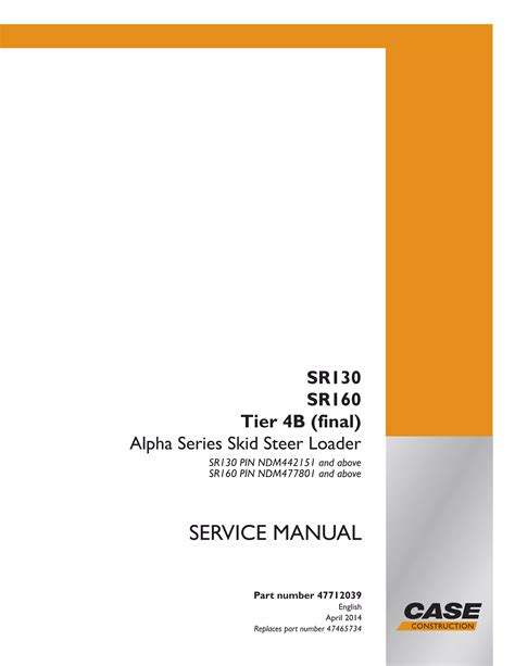 case sr130 service manual